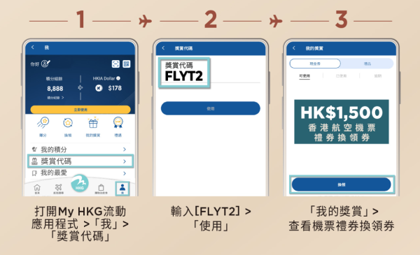 機票優惠｜香港機場送$1500機票禮券！香港航空適用 消費滿額即送！附4步領取教學