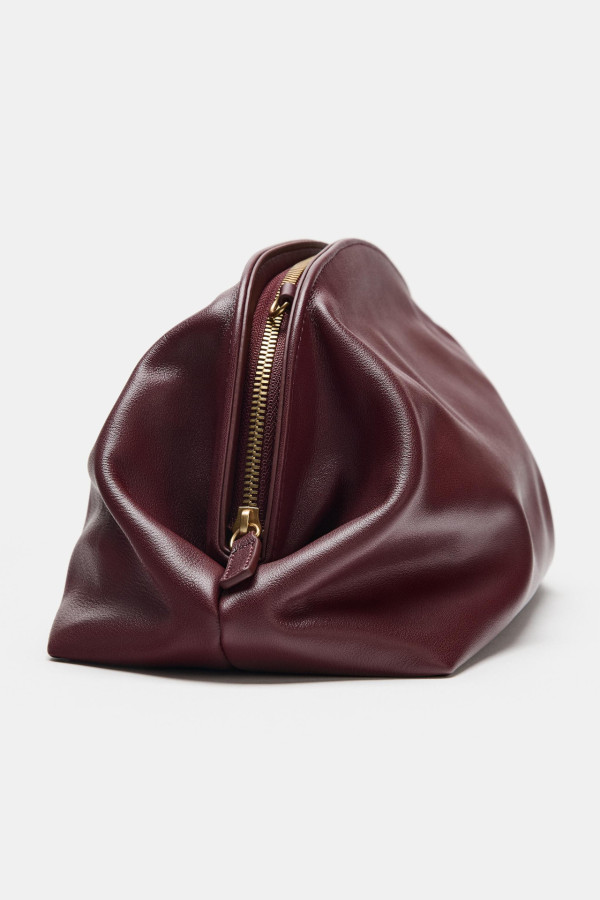 ZARA Leather Clutch Bag