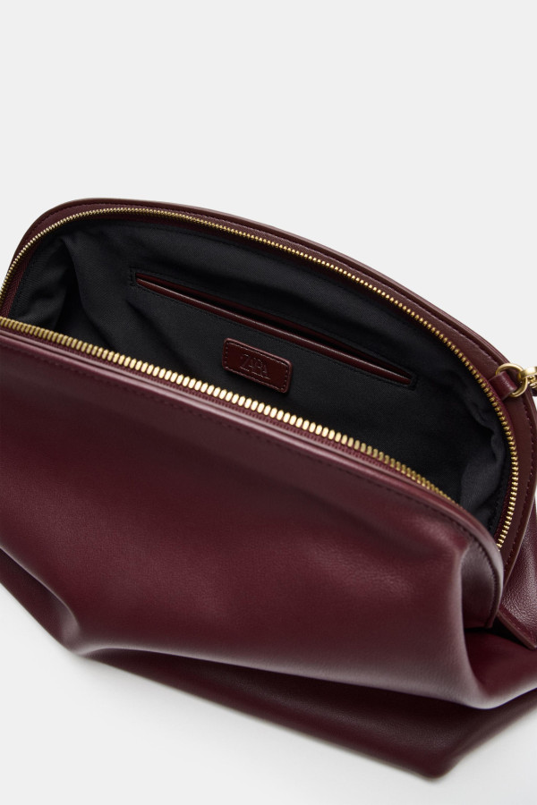 ZARA Leather Clutch Bag