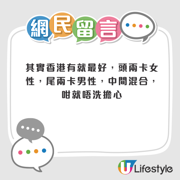 港鐵爭議｜港女倡仿效日本設女性專用車廂防偷拍！港男反提1建議防誣告 兩派網民各執一詞