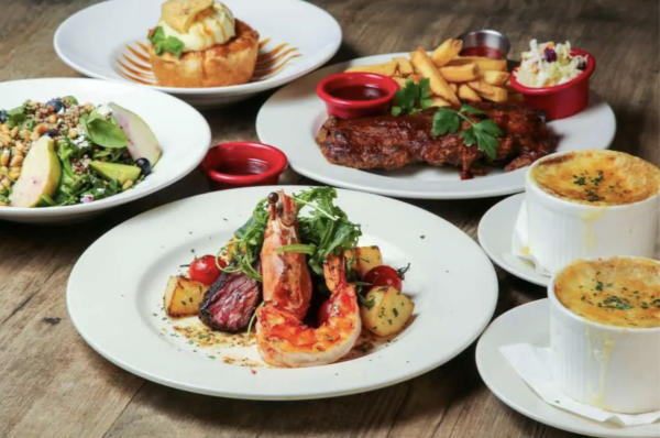 港丽酒店自助餐买一送一人均$299起/Dan Ryan's美式套餐6折
