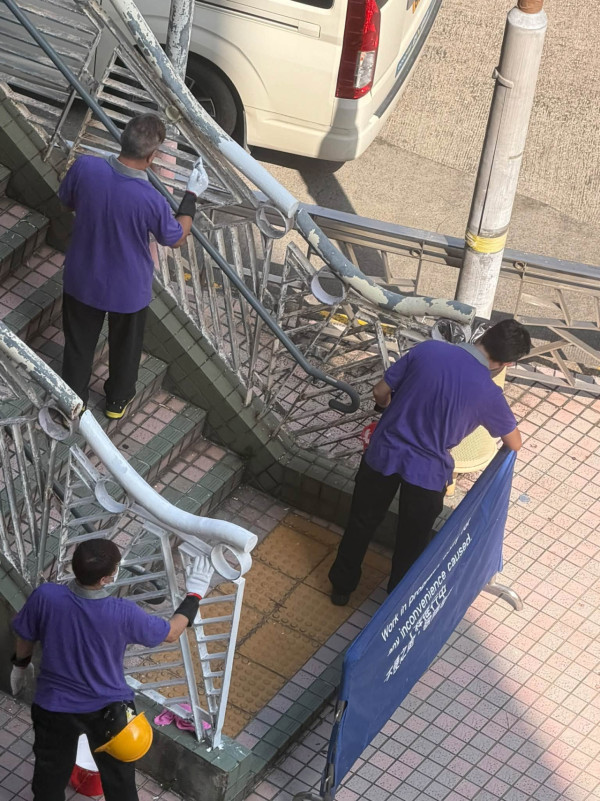 東涌驚現全港最醜天橋！扭曲廢墟風像熱到熔？揭逸東邨地點 街坊爆料極速髹白
