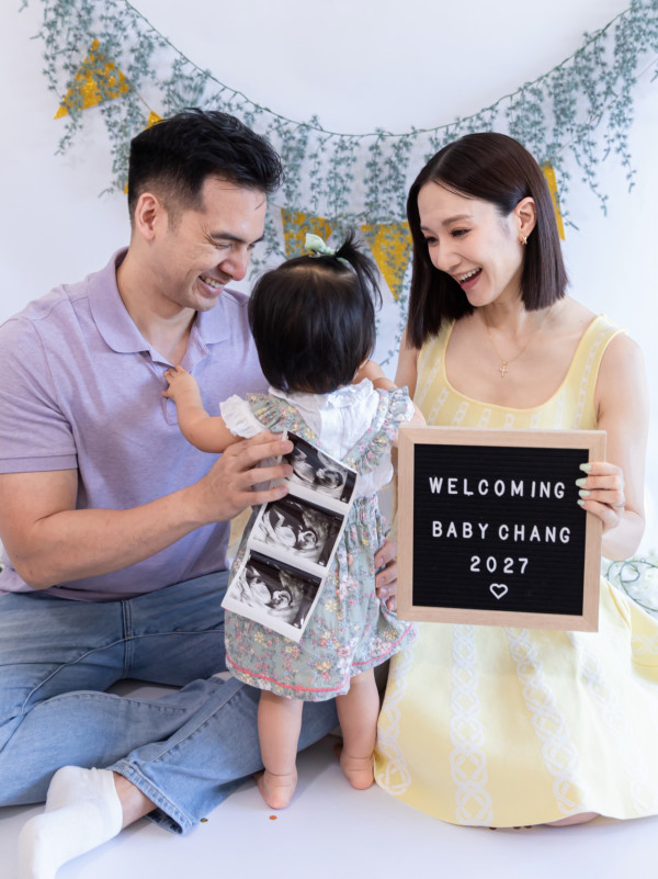 40歲前TVB花旦報喜懷孕6個月佗B女！結婚8年喜迎第二胎共組幸福四口之家