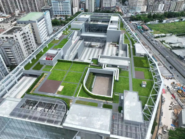 籌備中的深圳市文化館新館俯瞰圖,圖片來源:微信公眾號@深圳市文化館 深圳市文化館新館9月底開幕!開館市集慶中秋迎國慶/7大功能空間/8K球幕+VR體驗