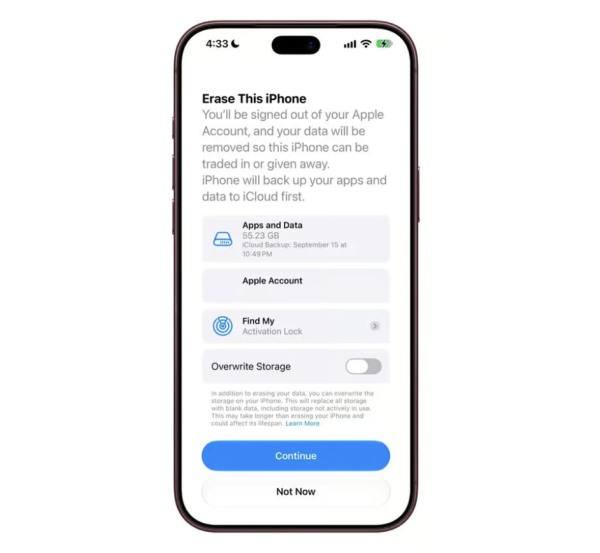 二手 iPhone 放機更安心？iOS 27.2 測試版加入新功能 可防止私隱外洩但可能會傷機