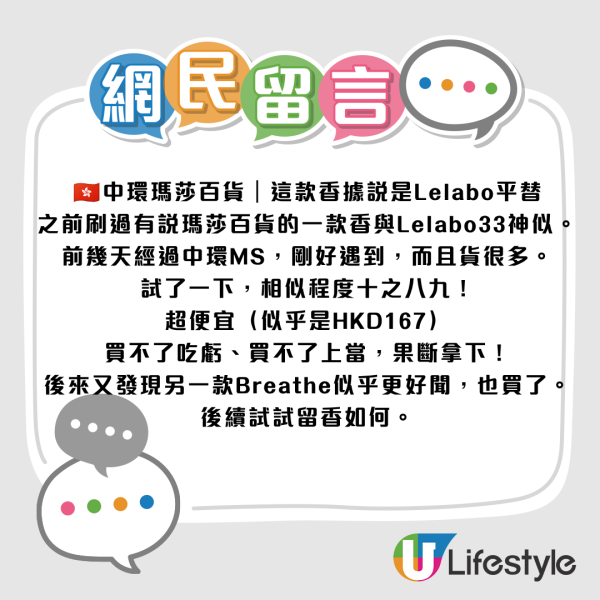 馬莎$169香水被封LeLabo 33平替！一分錢木質香？實測教1招更持香