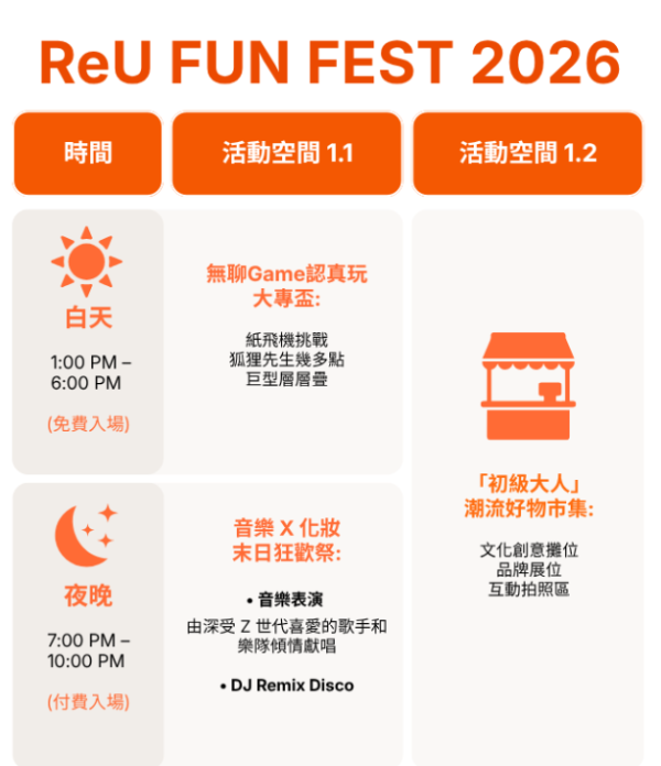 觀塘海濱萬聖節「ReU FUN FEST 2026」（相片由相關機構提供）