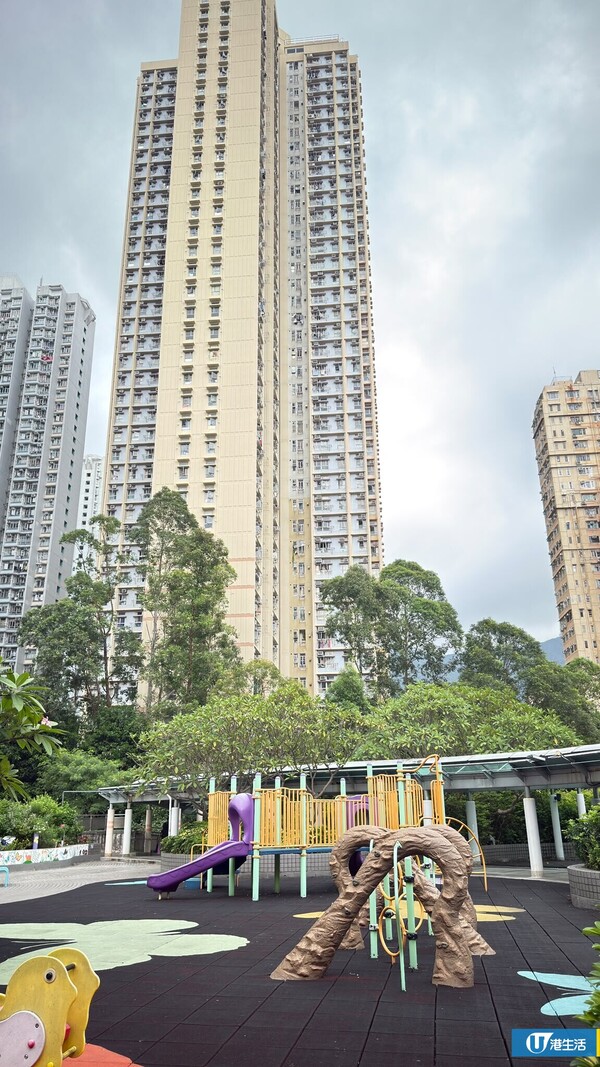 慈雲山公園奇觀！遊樂場驚現深啡拱形設施！街坊笑爆：請問設計概念係咩？