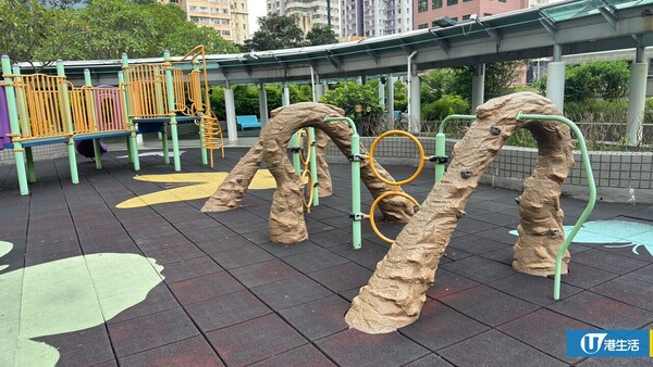 慈雲山公園奇觀！遊樂場驚現深啡拱形設施！街坊笑爆：請問設計概念係咩？