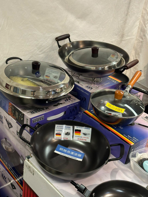 廚具開倉｜銅鑼灣名牌廚具開倉低至3折！德國製WOLL鍋具勁減$3000、易潔鑊/炒鑊劈價
