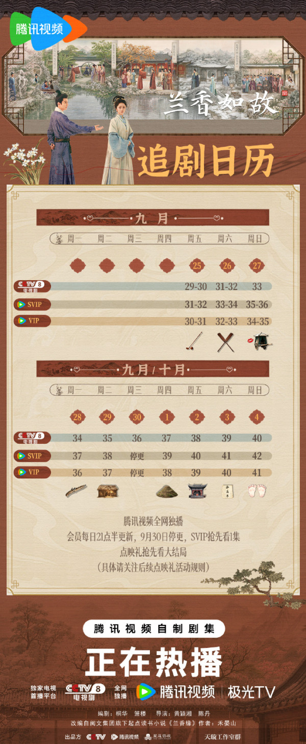蘭香如故線上看｜追劇日曆+集數更新時間！劉學義譚松韻劇情6大看點必睇