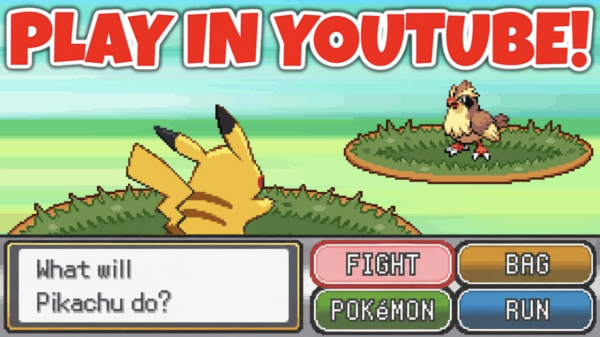 不用Switch！用YouTube時間軸玩Pokémon 控制時間代碼就能打怪捕獲皮卡丘