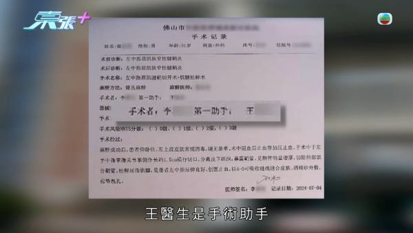 港男北上求醫「彈弓指」慘變中指永久殘廢！恐怖醫療陷阱！港醫證肌腱已遭過度切除