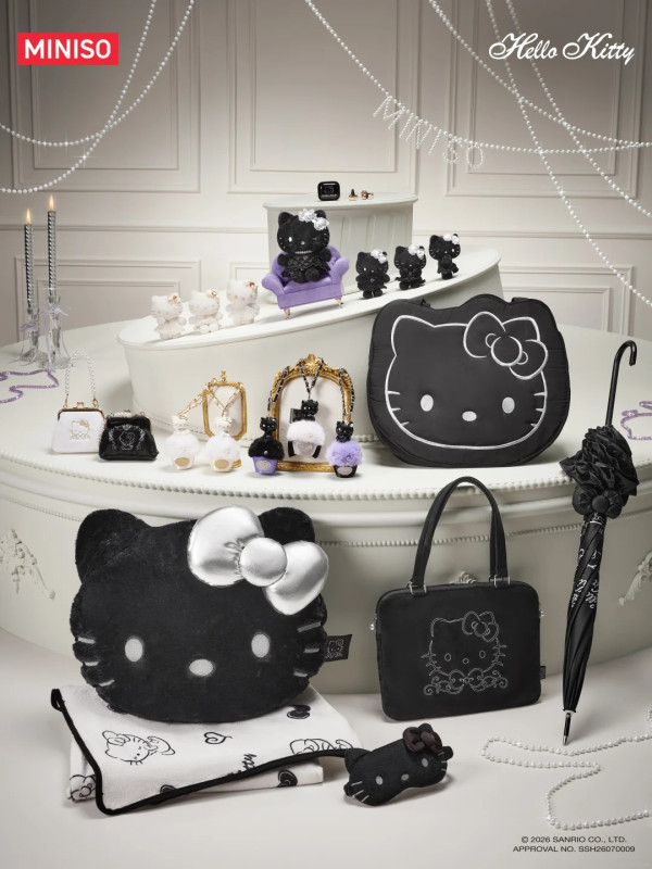 圖片來源:小紅書@MINISO名创优品 深圳福田Hello Kitty×MINISO快閃店!限定優雅日常主題/獨家周邊限量發售