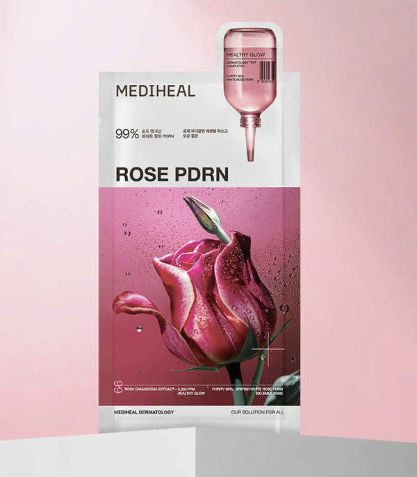 PDRN面膜推薦|MEDIHEAL玫瑰PDRN精華毛孔淨化面膜