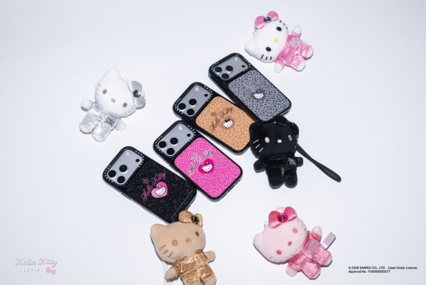 CASETiFY聯乘Hello Kitty推Y2K配件！限定絨毛盲盒手機吊飾及鏡面保護殼