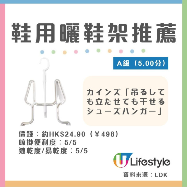 晾衫架推薦2026︱日本《LDK》實測11款晾衫曬鞋神器 一拉即極速收衫/露台防貼牆/室內速乾鞋架