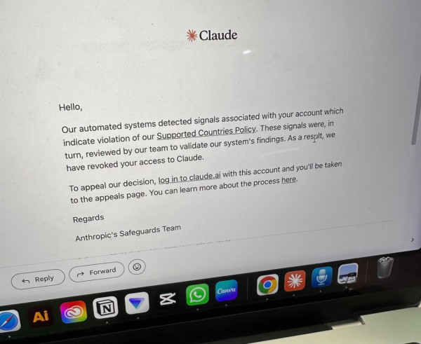 Anthropic嚴格審查非支援地區！港人翻牆用Claude 遭極速封帳號 商業IP成重災區
