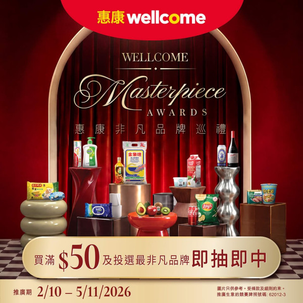 惠康買滿$50抽$4000魔幻餐桌現金券／酒店雞尾酒班！仲有多款電子現金券