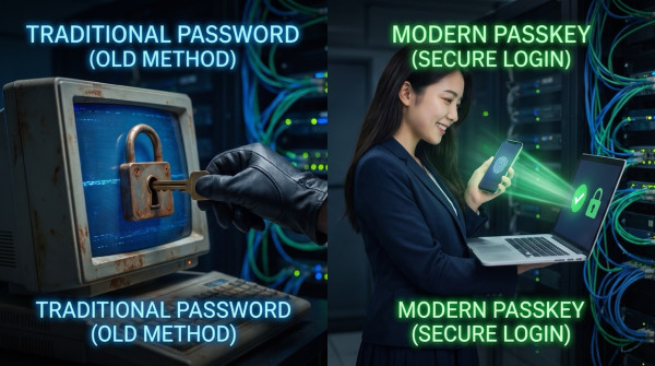 Android手機點登入電腦網頁？Passkey掃QR Code加指紋超方便　Windows、Mac都用得
