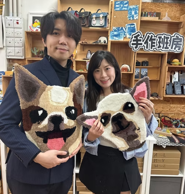 手作班房Tufting簇绒地毯工作坊,DIY专属宠物地毯/靠枕/毛毯布袋(图片来源:手作班房)