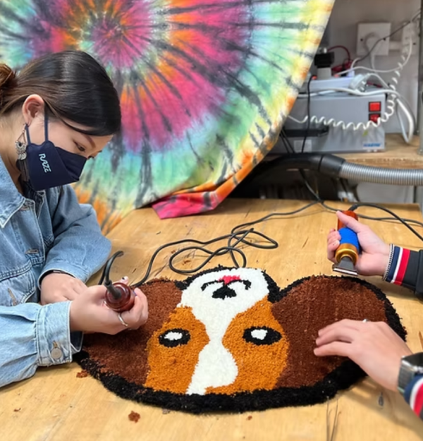 手作班房Tufting簇绒地毯工作坊,DIY专属宠物地毯/靠枕/毛毯布袋(图片来源:手作班房)