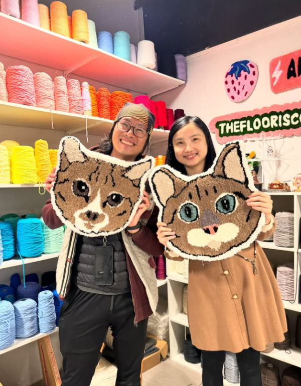 Theflooriscold Studio Tufting工作坊(图片来源:IG@theflooriscoldstudio)