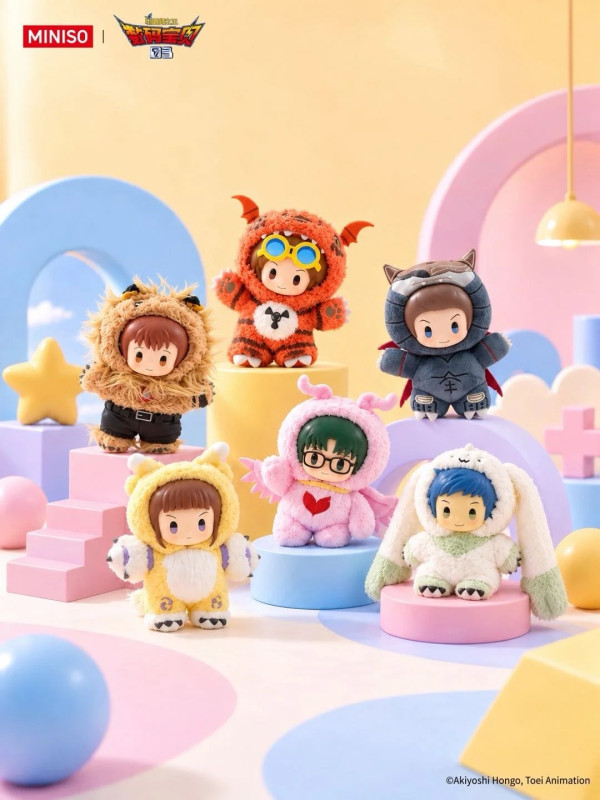 深圳MINISO×數碼暴龍03聯乘登場！盲盒/毛絨掛件/連帽睡衣/限時滿贈活動 