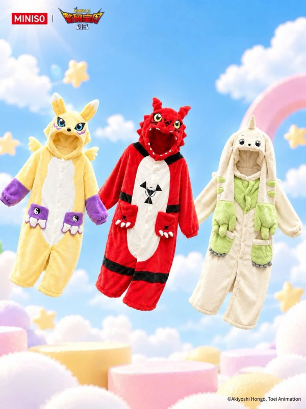 深圳MINISO×數碼暴龍03聯乘登場！盲盒/毛絨掛件/連帽睡衣/限時滿贈活動 