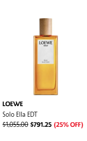 LOEWE香水激减全线75折！淡香水劲减近$300！5大编辑推荐 优雅花香/大自然木质调/清新果香