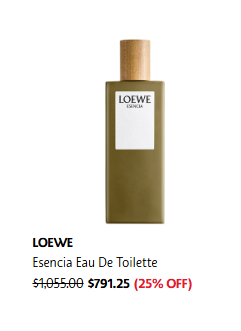 LOEWE香水激减全线75折！淡香水劲减近$300！5大编辑推荐 优雅花香/大自然木质调/清新果香