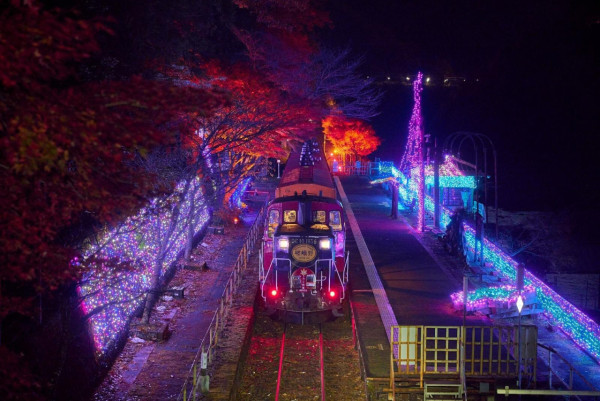圖片來源:Fashion Press 京都紅葉2026|嵐山嵯峨野小火車「光之幻想列車」10.24登場!現役舊車款年底退役
