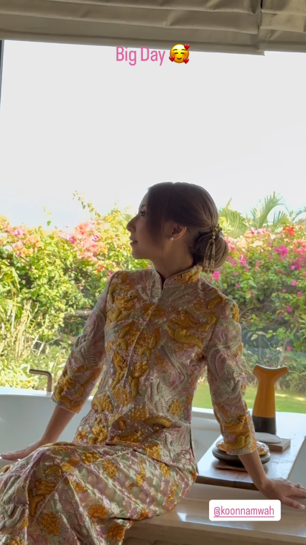 譚嘉儀今日出嫁峇里島婚禮現場曝光！星級姐妹團陣容強大 三位港姐冠軍撐場