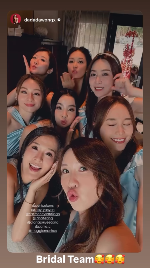 譚嘉儀今日出嫁峇里島婚禮現場曝光！星級姐妹團陣容強大 三位港姐冠軍撐場