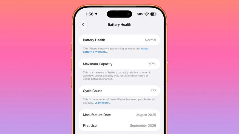 iPhone 鎖死 80% 充電可保護電池？外媒實測 iPhone 15 至 17 Pro Max 長充三年　結果曝光！