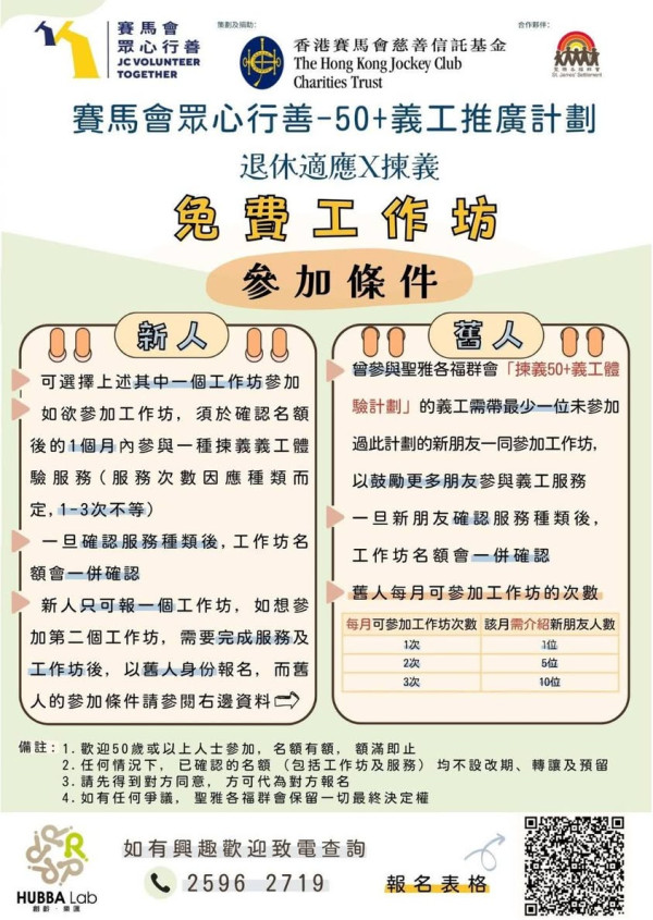 长者优惠｜免费玩水中健体班/防跌工作坊/理财培训班！50岁或以上可参加 附报名详情