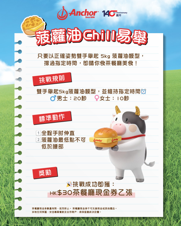 安佳香港菠蘿油日｜10.24免費送4600個菠蘿油！堂食滿$40即送