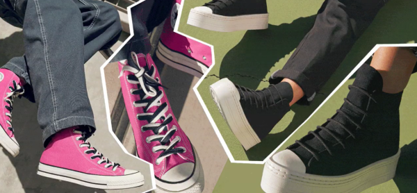 Converse鞋带极简一字绑法（图片来源：Converse 官网）