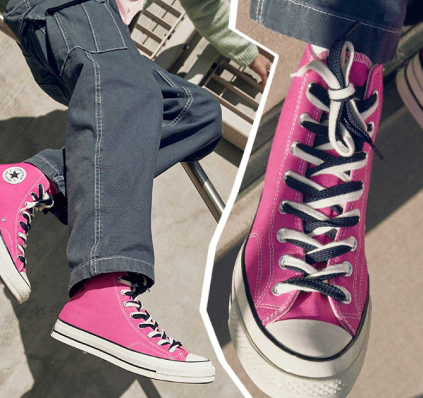 Converse鞋带网格编织绑法（图片来源：Converse 官网）