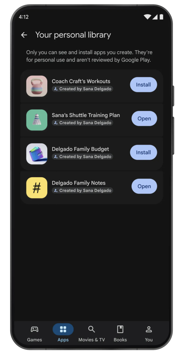 自己造App自己玩！Google推私人App功能 免上載商店即可裝落手機【毋需開發者帳號】