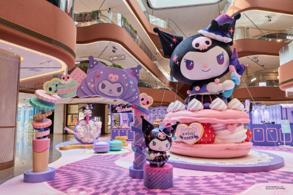 Kuromi登陸啟德AIRSIDE！6米高馬卡龍裝置/首發烘焙精品/限定主題美食