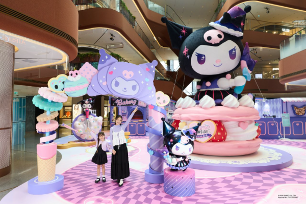 Kuromi登陸啟德AIRSIDE！6米高馬卡龍裝置/首發烘焙精品/限定主題美食