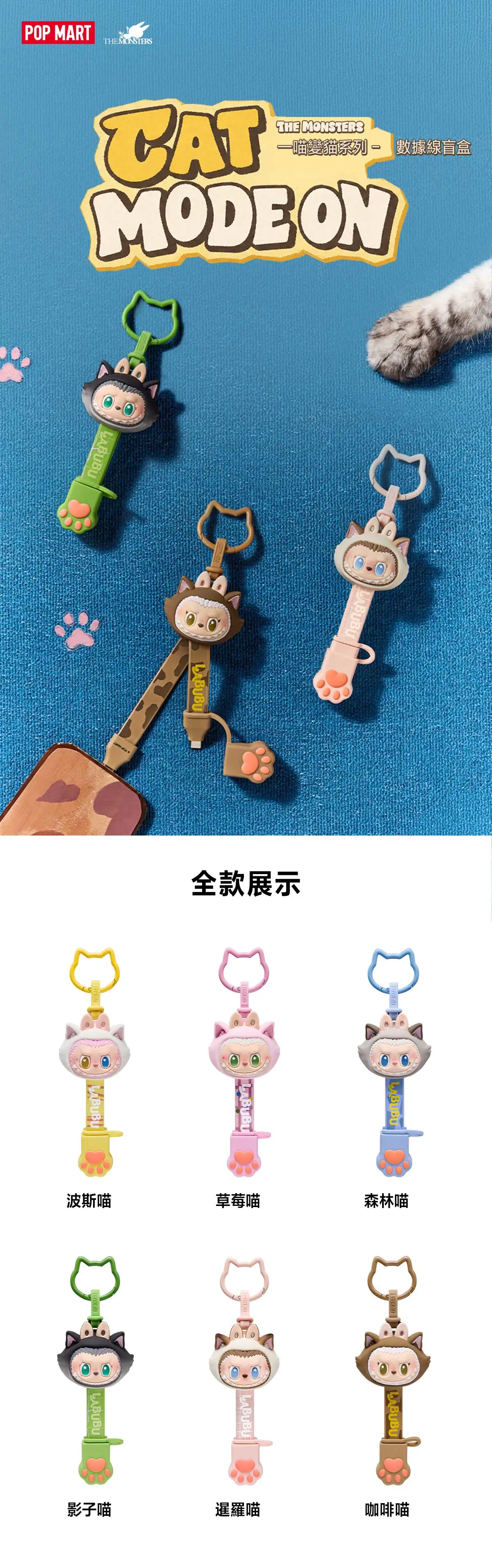 POP MART香港新品｜LABUBU 一喵變貓系列登場！10.16門店開售／8大新品詳情全攻略