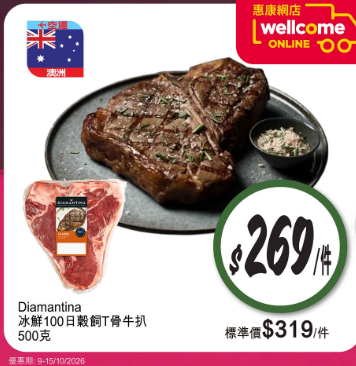 惠康網店限時優惠｜金奇偉果平均$7.4個／三文魚扒$39件！網購滿$50店取