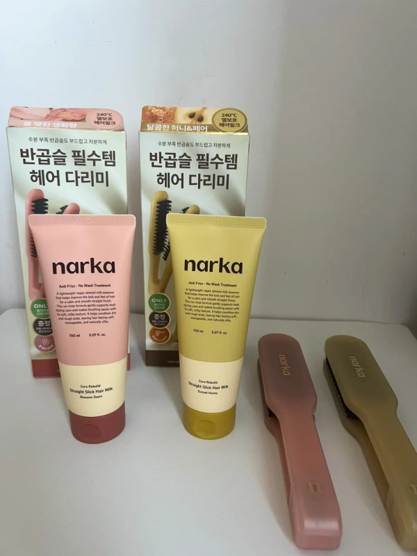 圖片來源:小紅書@雪莉No雪梨 韓國Olive Young「narka免洗護髮乳」爆紅!強效抗熱+撫平毛躁 網民大讚:順滑到似做完負離子