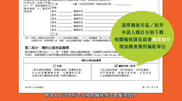 簡約公屋申請懶人包（圖片來源︰房屋局）