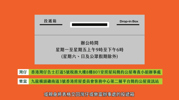 簡約公屋申請懶人包（圖片來源︰房屋局）