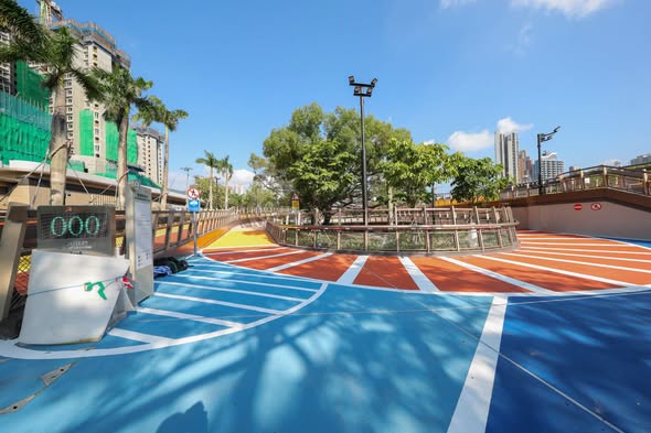 九龍城2大新公園!賈炳達道公園雙層架空單車徑 橋底無懼日曬雨淋+打鼓嶺道花園