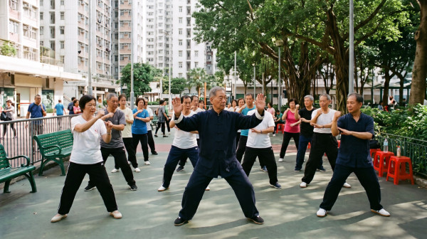 长者免费班|2. 男士中国功夫(八极拳) - 普通班。图片来源:AI生成图片