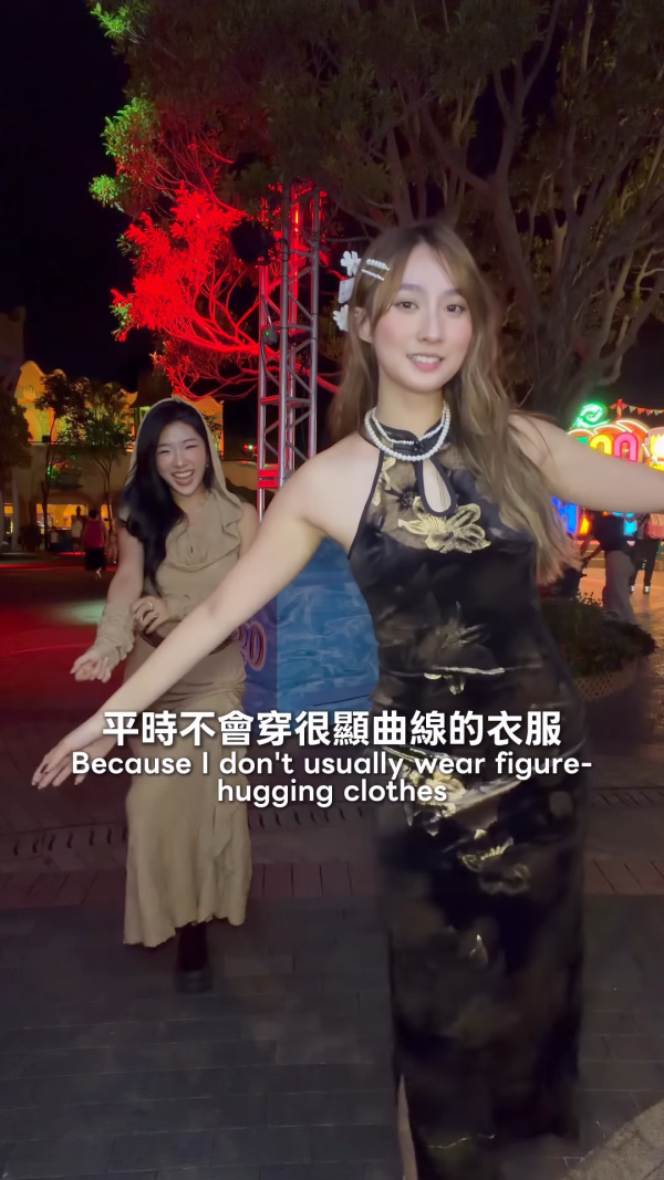 鍾柔美Yumi晒萬聖節造型挑戰性感旗袍！心口邪惡開窿強烈反差感自嘲carry唔到